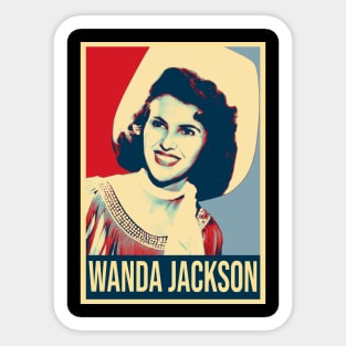 Queen of Rockabilly Style Wanda Vintage Music Couture Sticker